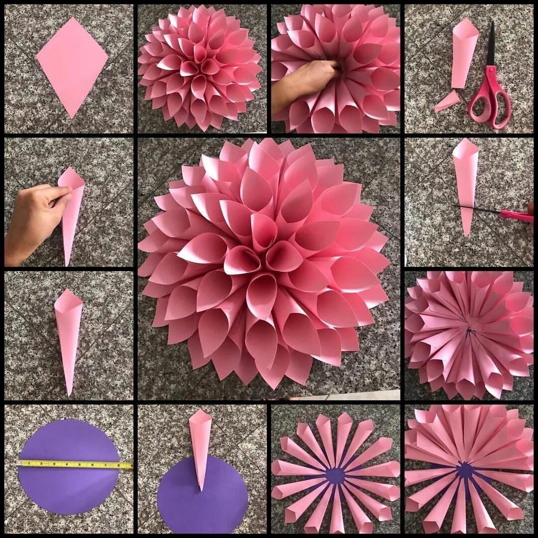Поделки самоделки цветок So EXCITED just made my first full DAHLIA it sure was a lot of work but the end 