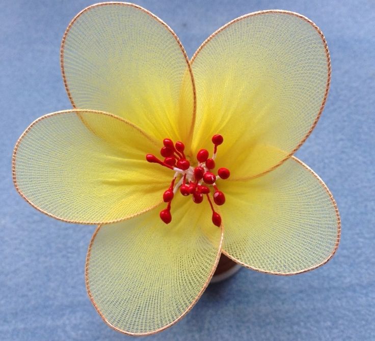 Поделки самоделки цветок Stocking Flowers Tissue flowers, Flowers, Fabric flowers