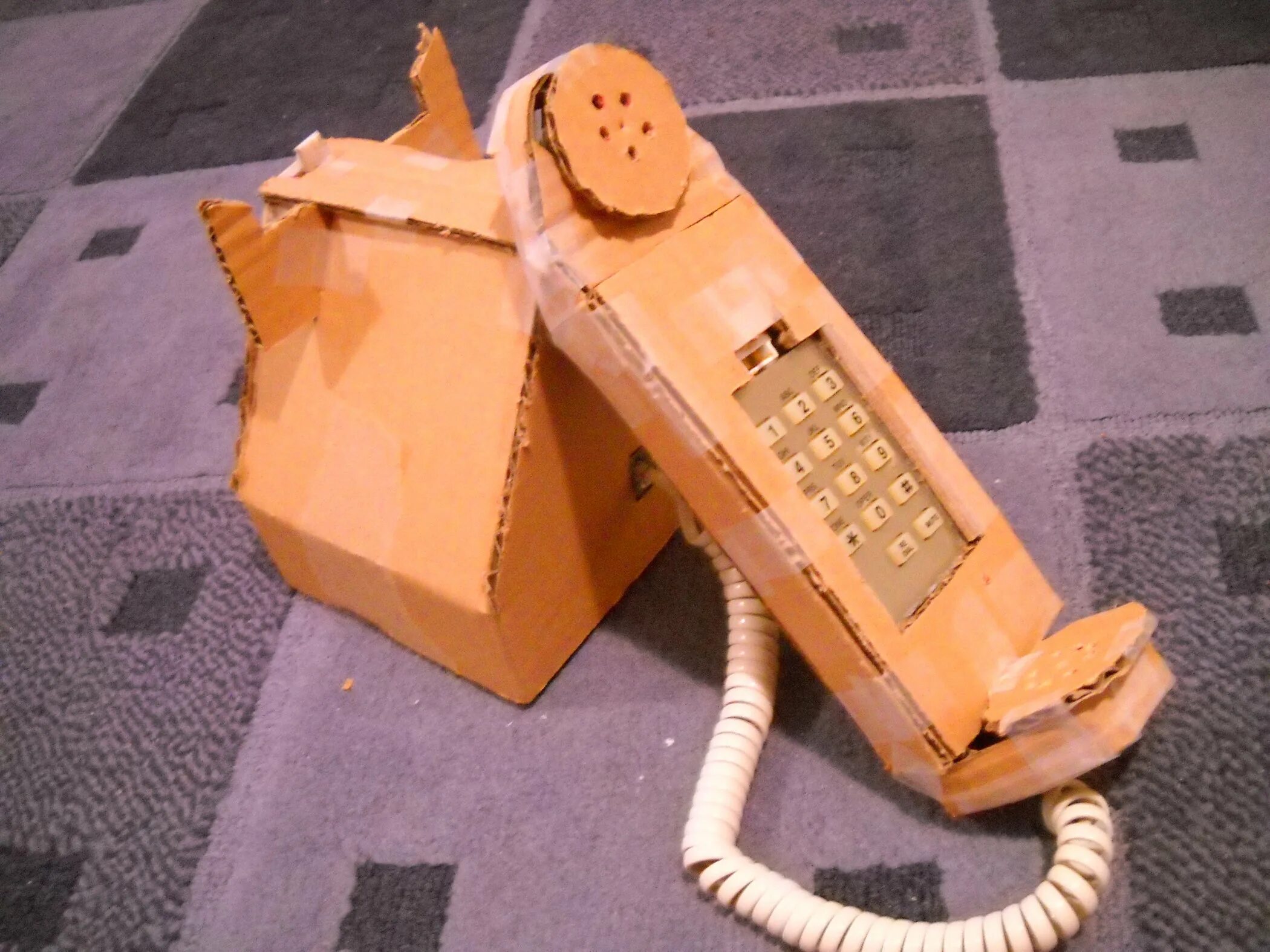 Поделки самоделки телефон How to Make a Cardboard Telephone : 5 Steps - Instructables