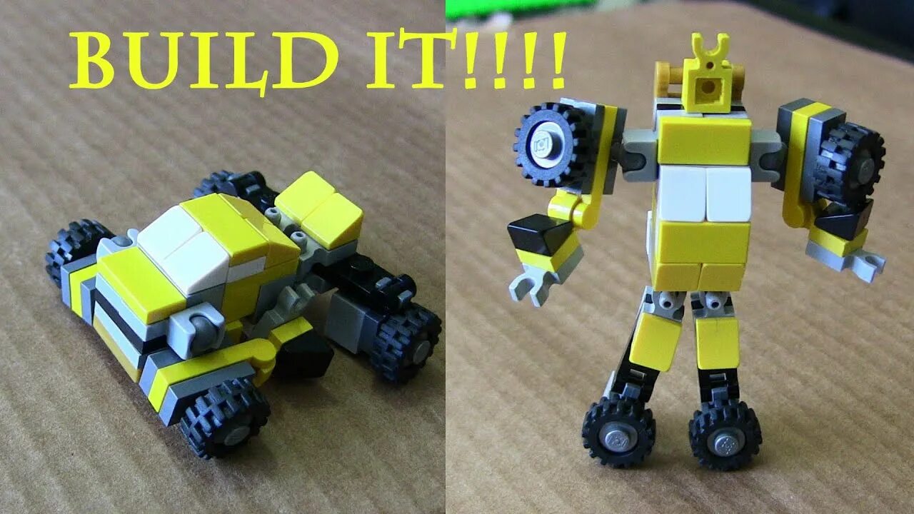 Поделки самоделки трансформер Lego Bumblebee Transformer Tutorial! - YouTube