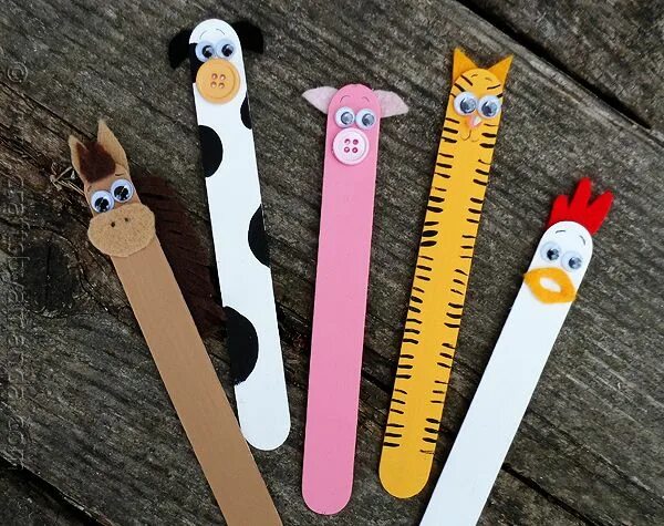 Поделки самоделки закладки 6 manualidades infantiles con palitos de helado - Pequeocio Manualidades infanti