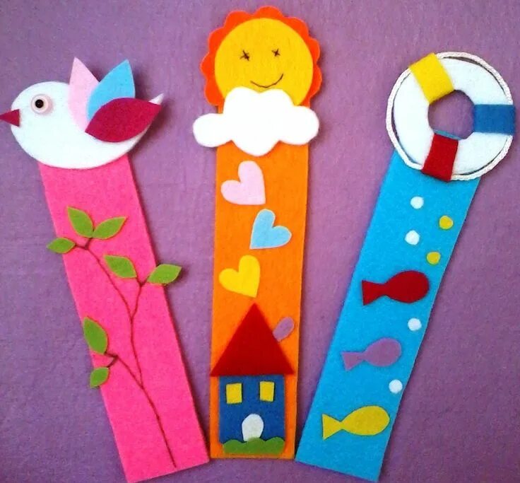 Поделки самоделки закладки keçeden yapılan mutfak esyalari ile ilgili görsel sonucu Bookmarks kids, Bookmar