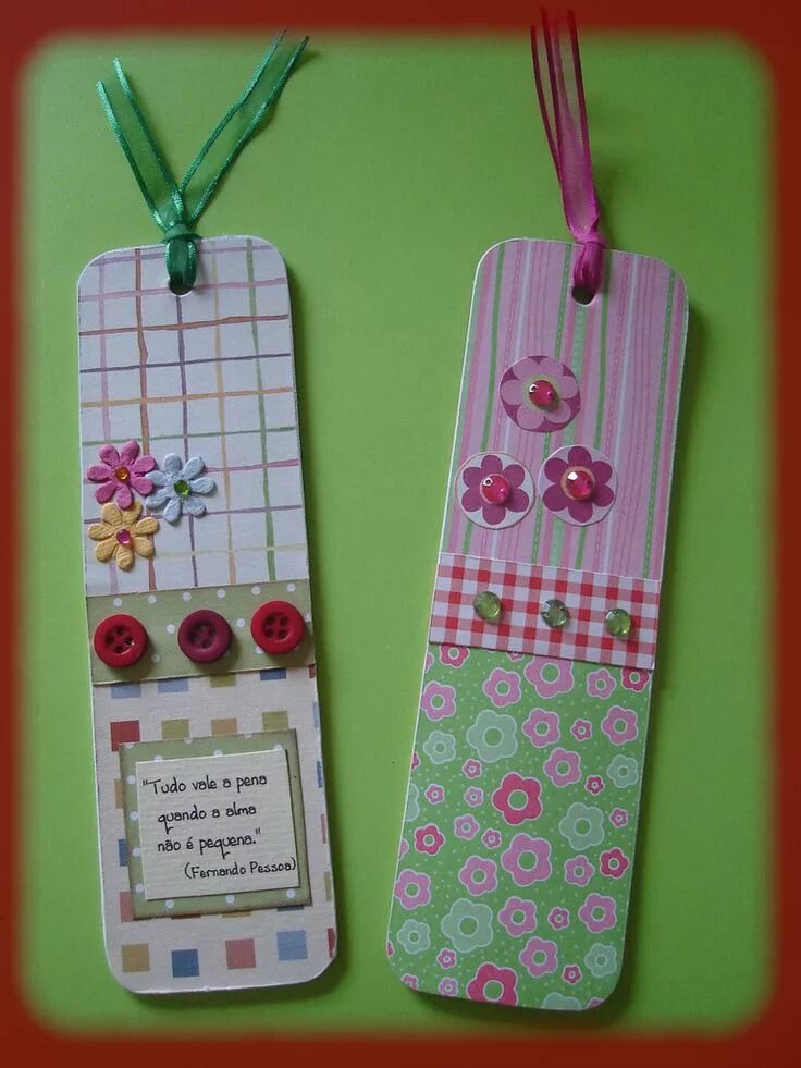 Поделки самоделки закладки Marcador de livro Bookmarks handmade, Homemade bookmarks, Book markers