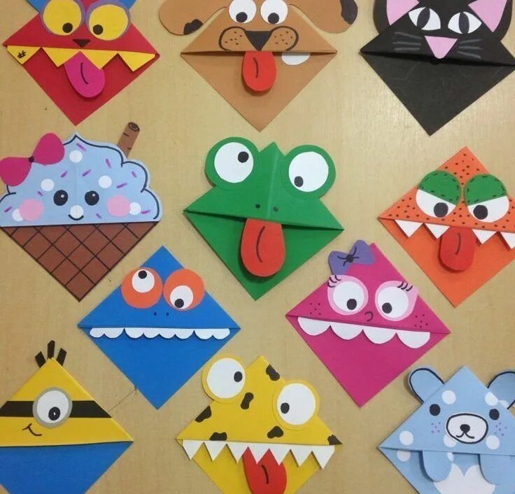 Поделки самоделки закладки Page Corner Character Bookmarks #bookmarks #character #corner - New Ideas Manual