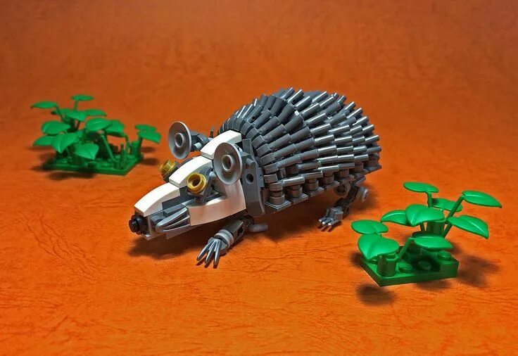 Поделки самоделки животные LEGO Mech Hedgehog-02 Lego, Lego animals, Mech