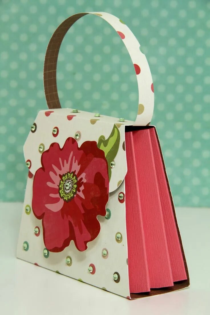 Поделки сумочки из бумаги How to Turn a Cricut Purse or Any 3-D Purse into an Accordion Purse Paper crafts