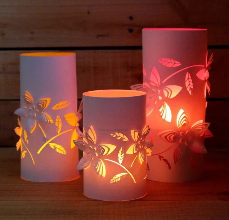 Поделки светильники своими руками Make your own LED fairy holiday lights with just some paper and a recycled water