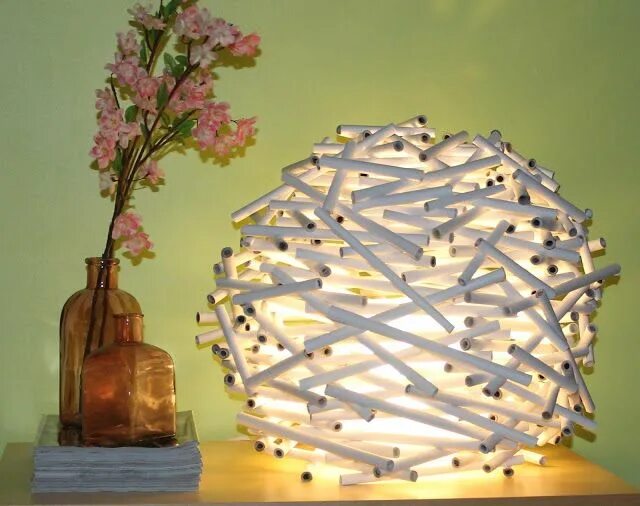 Поделки светильники своими руками Gazete kağıtlarından abajur procesi Paper lampshade, Diy lamp shade, Diy lamp