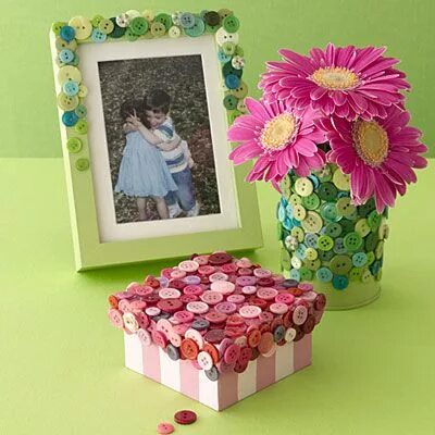 Поделки своими руками фото мастер All You Is Now a Part of Southern Living Artesanato com botões, Botões diy, Arte
