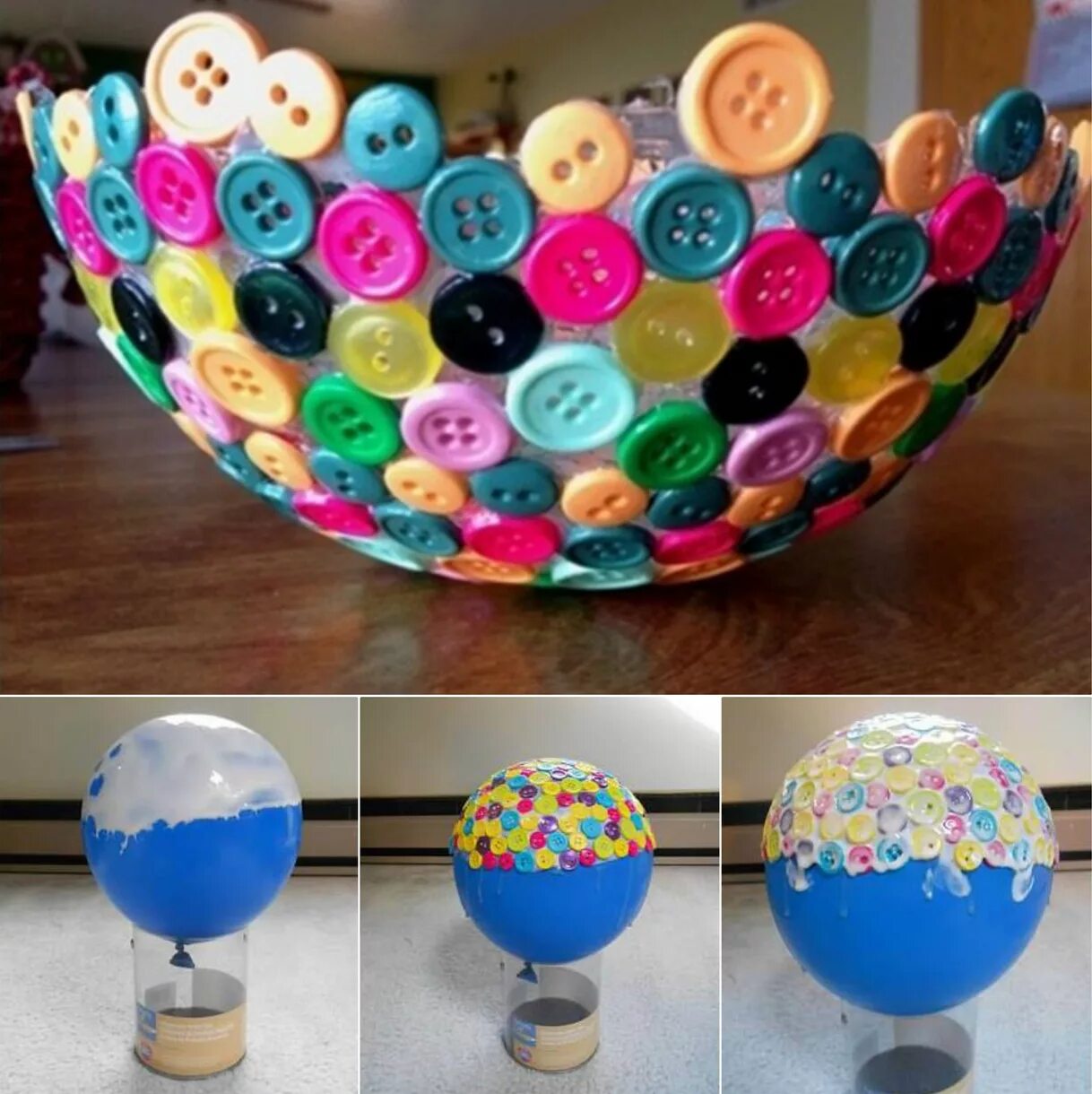 Поделки своими руками фото мастер DIY Button Bowl diy crafts craft ideas easy crafts diy ideas diy idea diy home e
