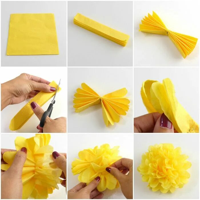 Поделки своими руками фото пошагово DIY Project Autumn Wedding: How to make paper flowers (Part 2) Tissue paper flow