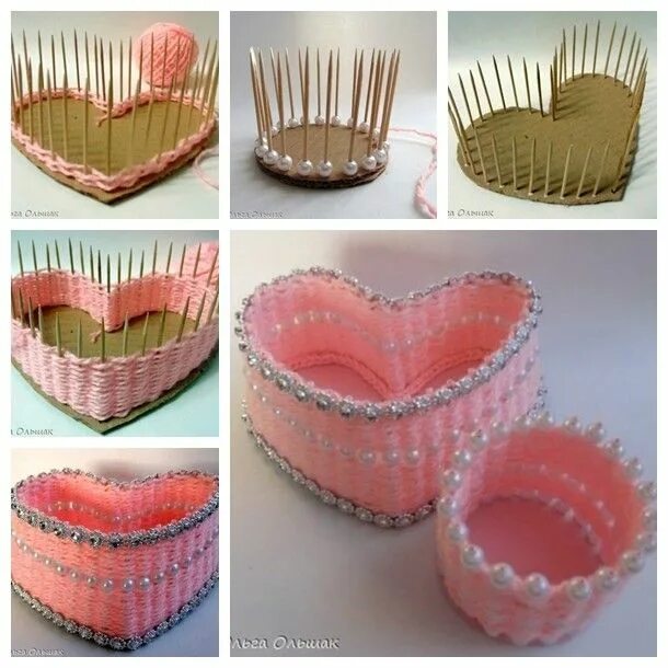 Поделки своими руками фото пошагово Pin by nora_zahra on very helpful ☜ Yarn diy, Yarn basket, Diy gifts