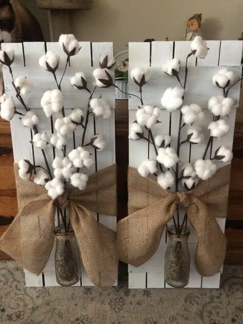 Поделки своими руками идеи декора 10 популярных идей на тему "cotton decor" для вдохновения
