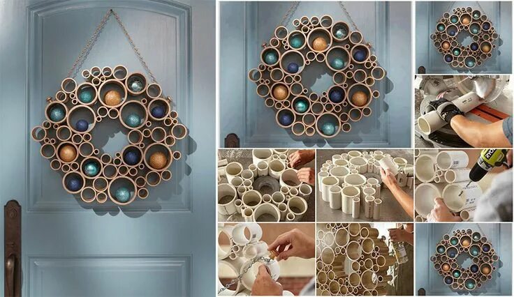 Поделки своими руками оригинальные идеи фото Поделки из труб своими руками: 15 DIY идей HomeNiNo.ru - портал о дизайне интерь