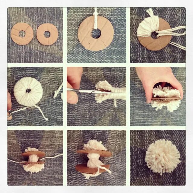 Поделки своими руками пошаговая инструкция фото Pom Poms Pom pom tutorial, Pom pom, Crafts
