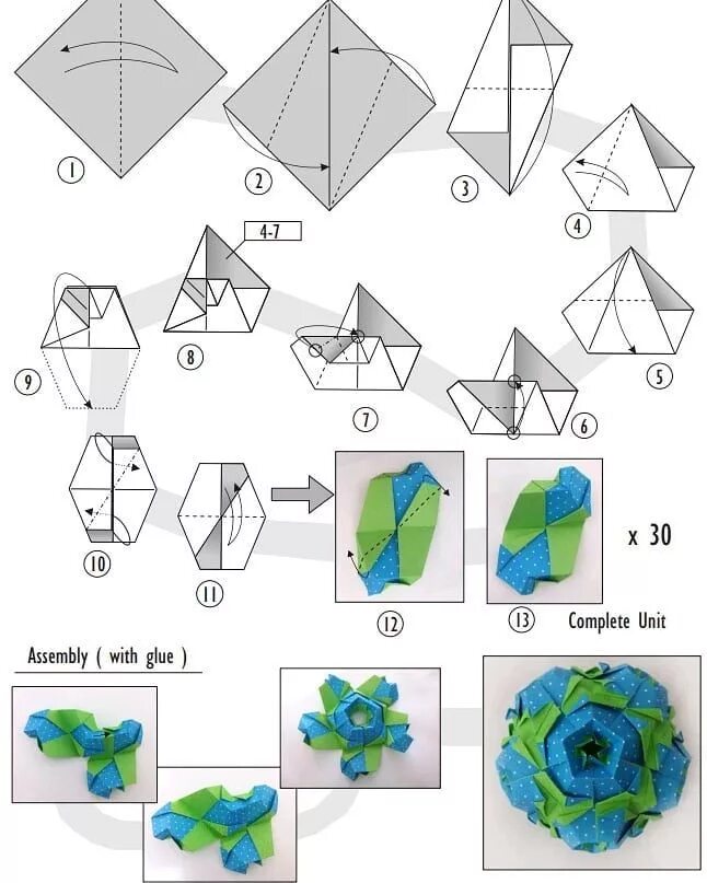 Поделки своими руками схемы для начинающих @letsfolding Instagram Photos, Videos & Bio - Pintaram Origami diagrams, Origami