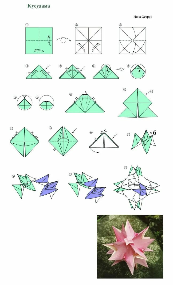 Поделки своими руками схемы для начинающих Diagram for the kusudama shown in this video: https://www.youtube.com/watch?v=ov