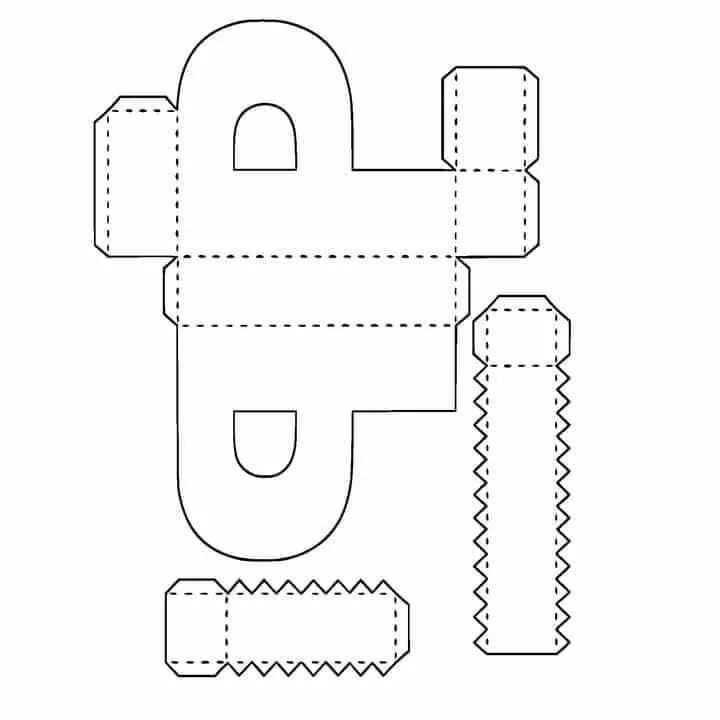 Поделки своими руками схемы шаблоны Pin by Angeles Campos on manualidades Diy letters cardboard, Cardboard letters, 