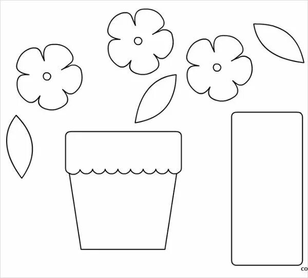 Поделки своими руками схемы шаблоны 8+ Flower Pot Templates - PSD, Vector EPS, JPG, AI, Illustrator Flower template,