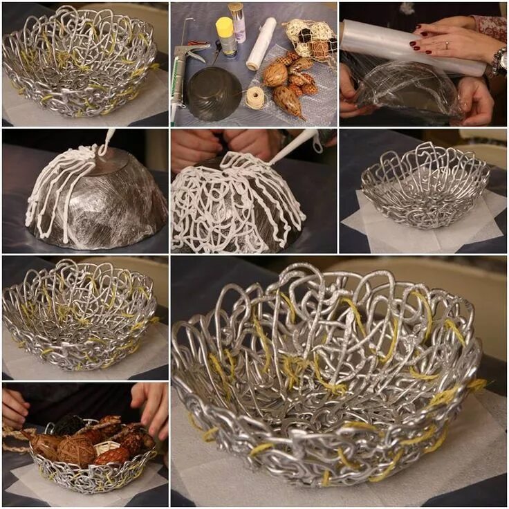 Поделки своими руками в домашних условиях How to make Liquid Adhesive Bowl step by step DIY tutorial instructions, How to,