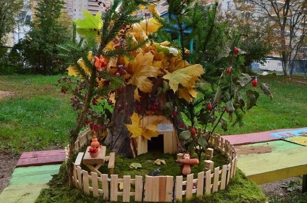 Поделки в садик осень своими руками фото Осенняя композиция в садик 2023 Дети, родители и педагоги ВКонтакте