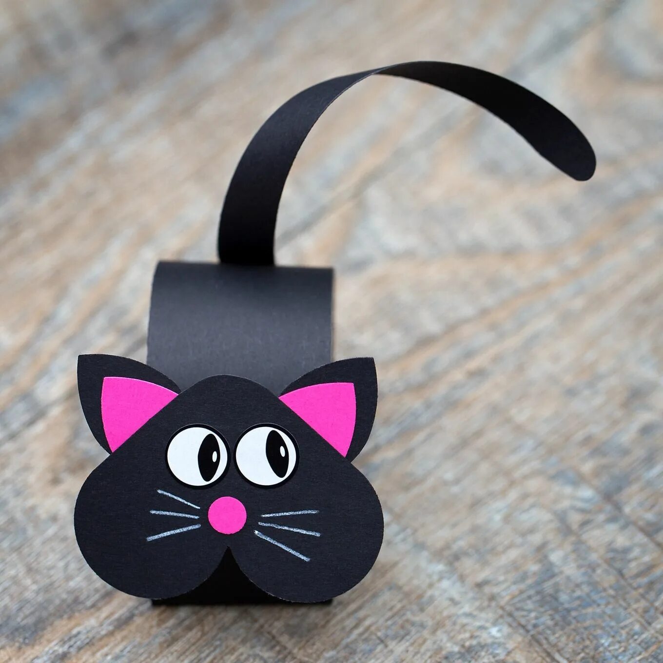 Поделки видео фото Paper Cat Craft Paper cat craft, Easy halloween crafts, Cat crafts