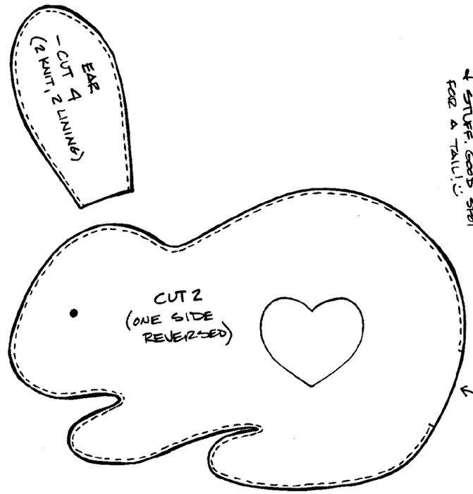 Поделку из ткани выкройки Поделки из старых вещей. Кролики на Пасху Загородная жизнь. Дачи Filt håndarbejd