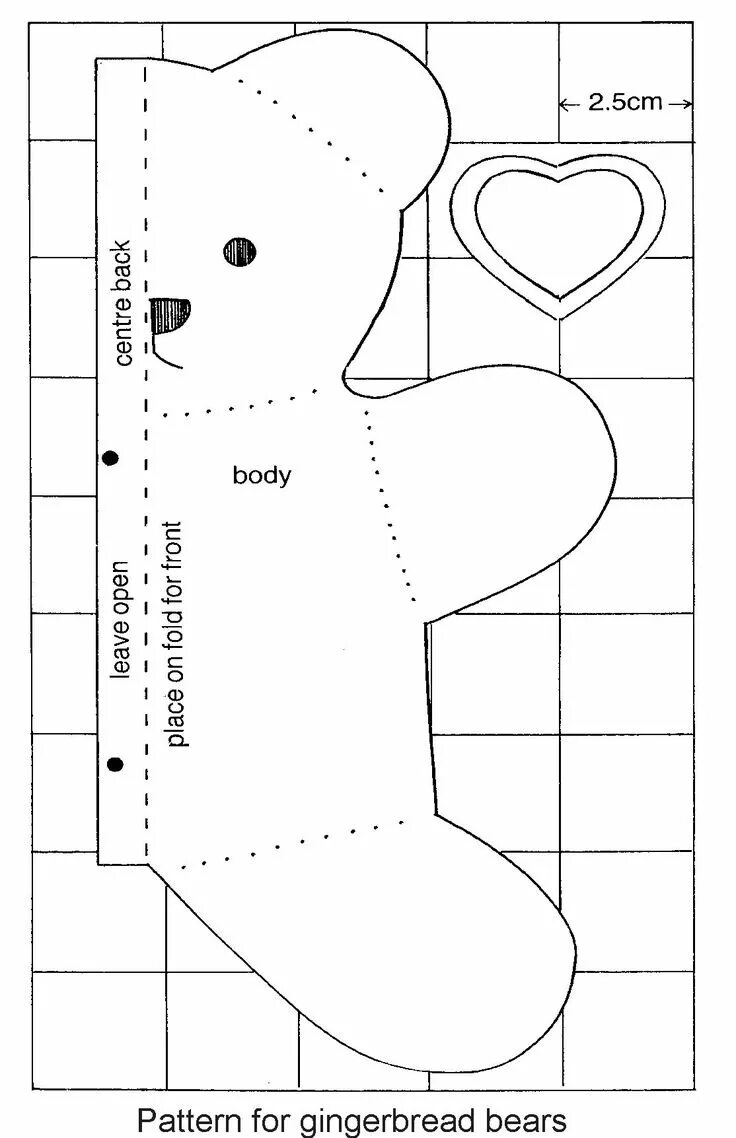 Поделку из ткани выкройки Teddy bears, How to make Gingerbread bears Teddy bear sewing pattern, Bear patte