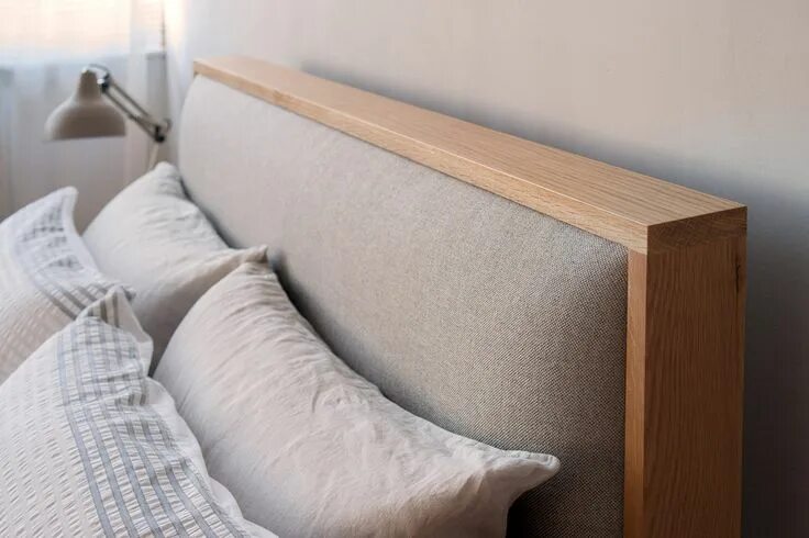 Подголовник кровати фото Shetland Bed Padded Headboard Natural Bed Company Bed headboard design, Headboar