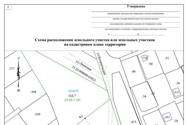 Подготовить схему расположения земельного Подготовка схемы кпт