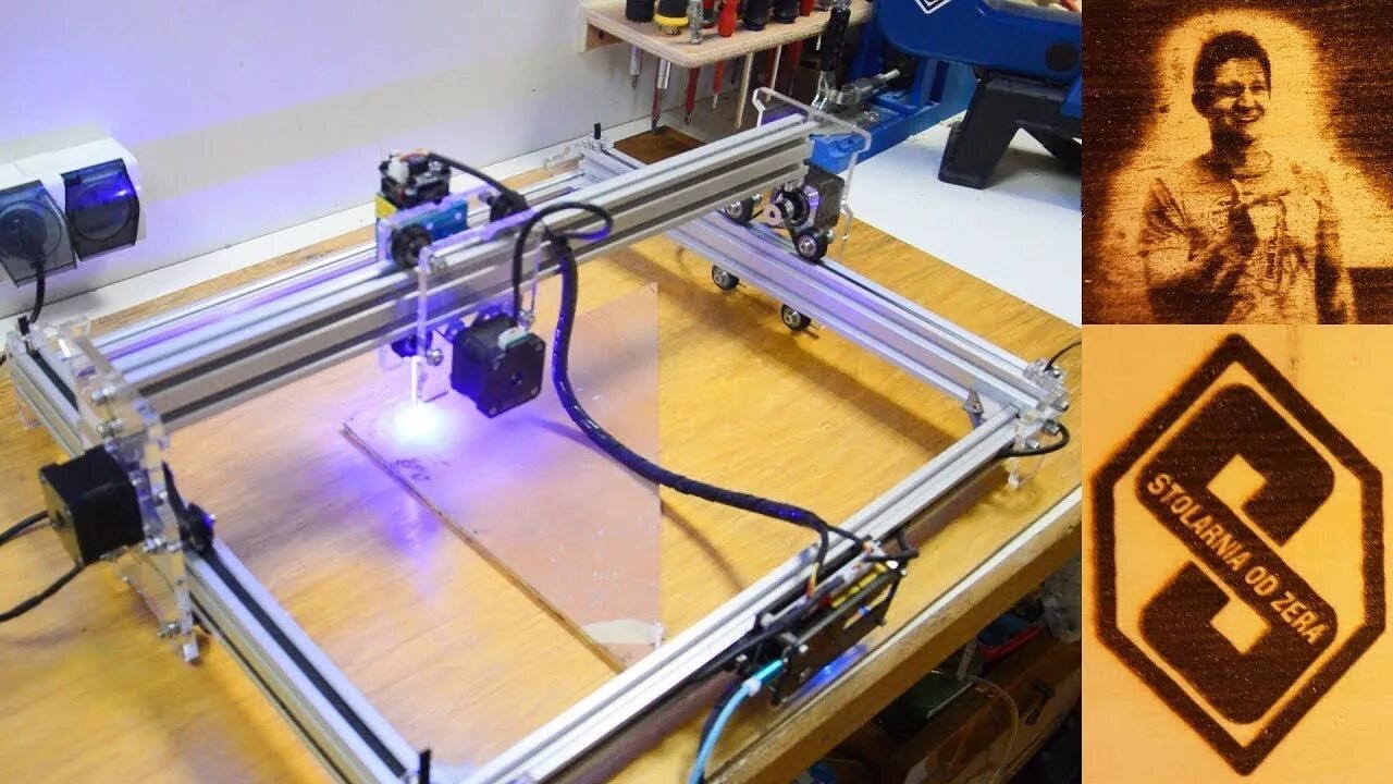 Подготовка фото к гравировке на лазерном станке EleksMaker ® EleksLaser-A3 Pro 2500mW Laser Engraving Machine CNC Laser Printer 