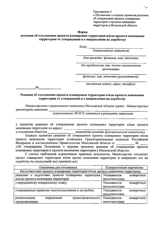 Подготовка и утверждение документации по планировке территории Постановление Правительства МО от 30.12.2016 N 1026/47"Об утверждении Положения 