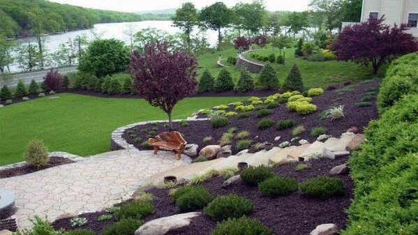 Подготовка ландшафтного дизайна 43 Creative Slope Landscaping Ideas To Elevate Your Backyard Hillside landscapin