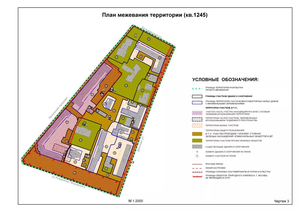 Подготовка проектов планировки межевания территории На публичные слушания представляется проект межевания территории квартала № 1245