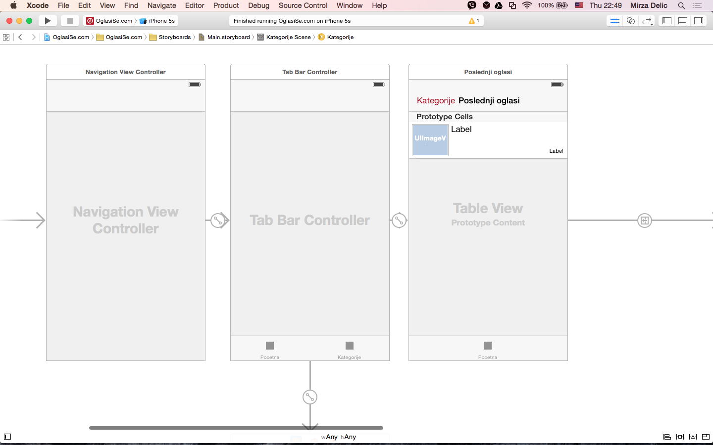 Подготовка схемы расположения ios - Xcode navigation bar, tab bar, table view title not showing - Stack Overfl