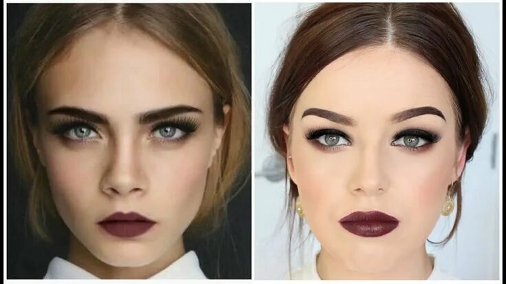 Подходящий макияж для нависающих век Makeup Tutorial With Red Lips in 2024 Smokey eye makeup tutorial, Dark lip makeu