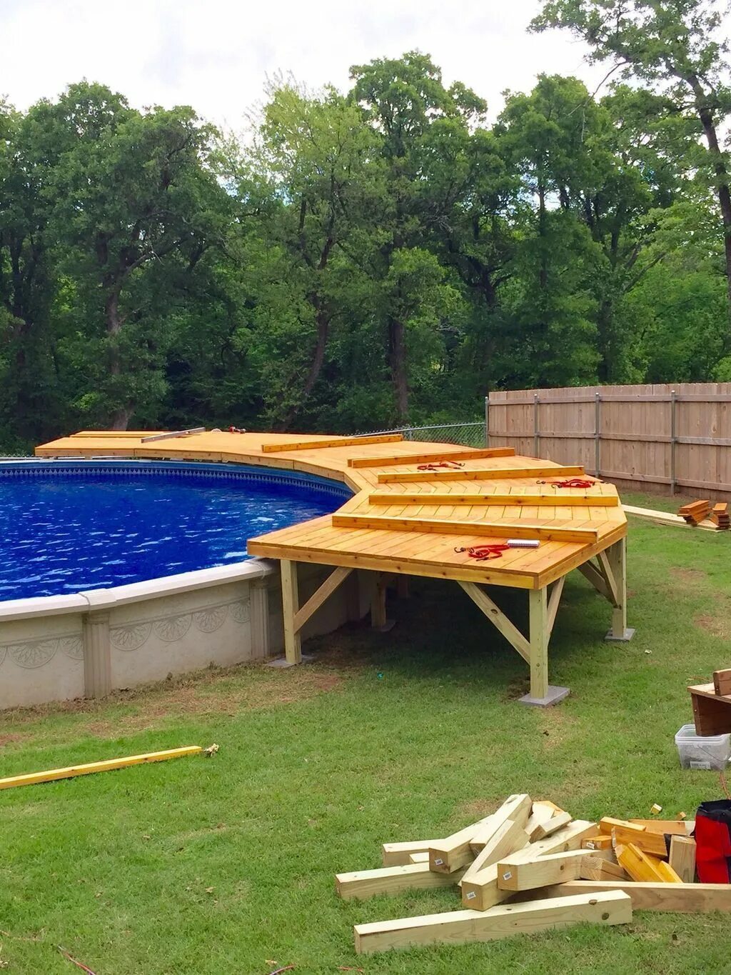 Подиум для бассейна на даче своими руками 45+ Landscaping Ideas For Backyard Swimming Pools Pool patio designs, Swimming p