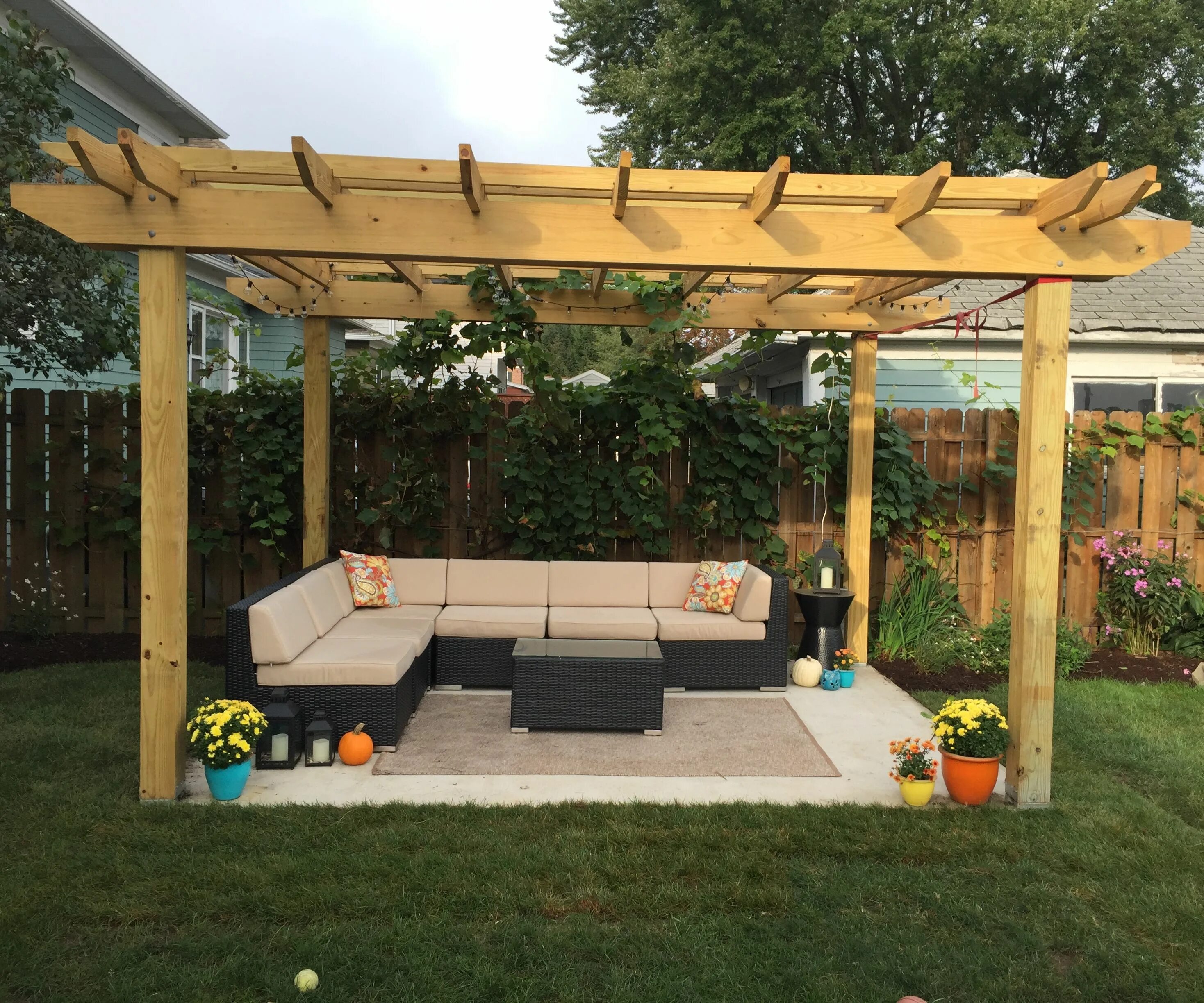 Подиум для беседки своими руками Make a Back Yard Pergola : 6 Steps (with Pictures) - Instructables