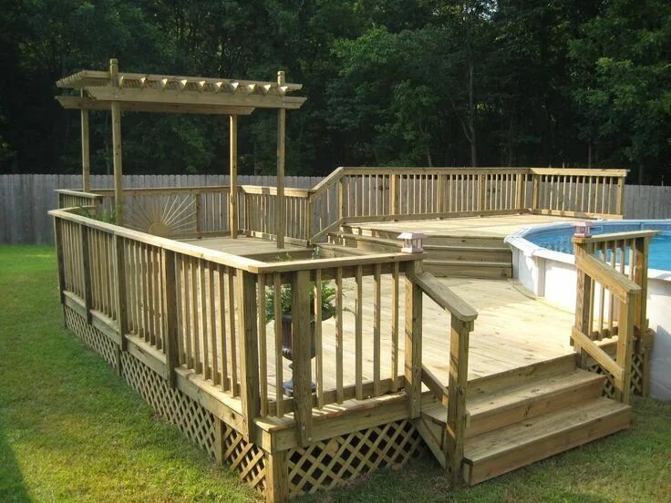 Подиум для беседки своими руками I cannot wait to build this! Pool deck plans, Swimming pool decks, Backyard pool