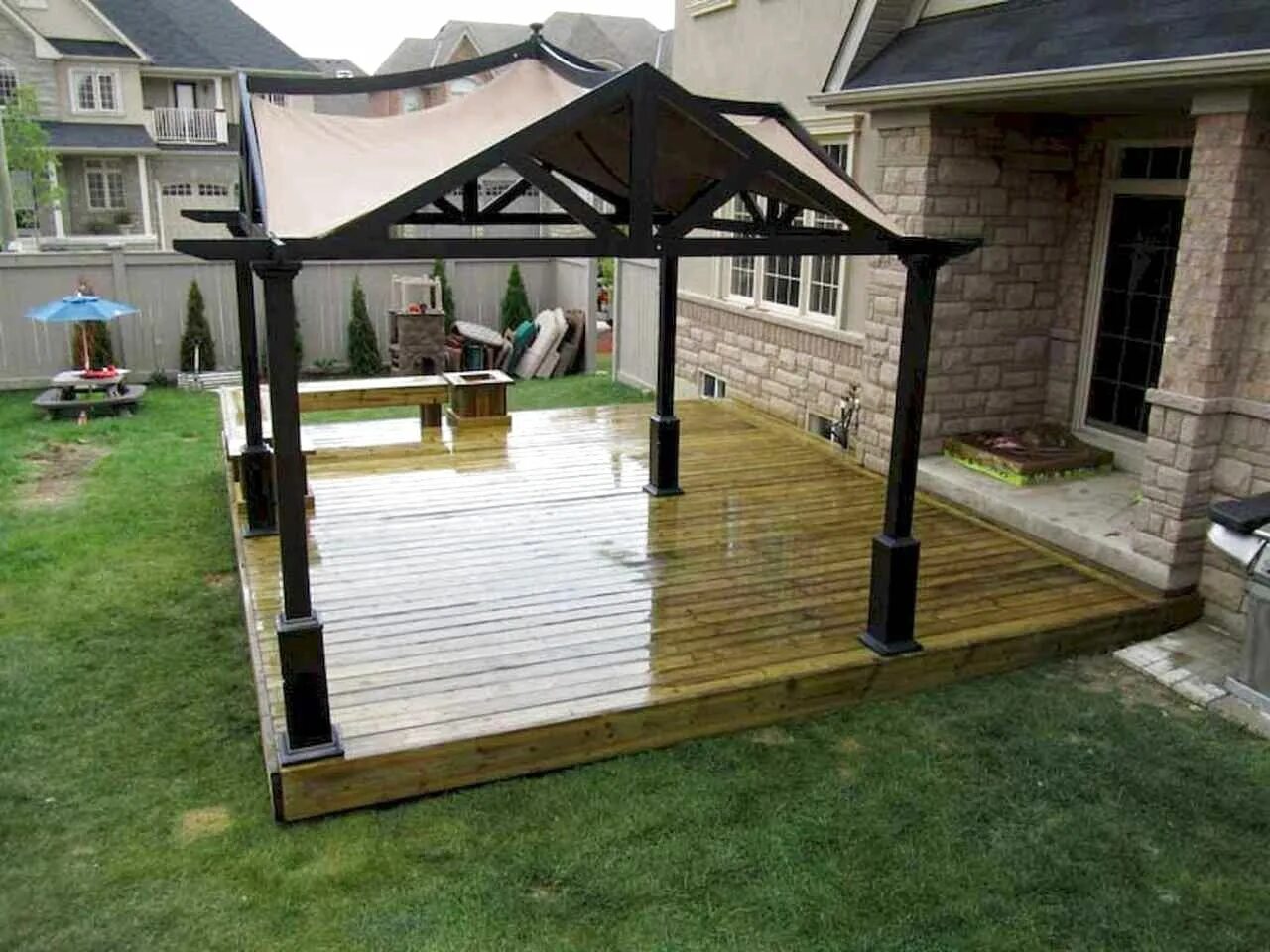 Подиум для беседки своими руками bipdecor.com - Just another Home Decor site Deck designs backyard, Backyard cano