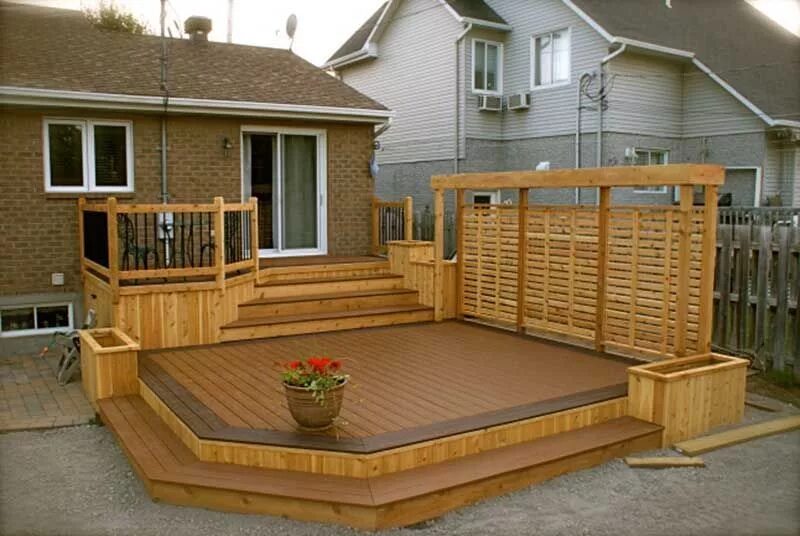 Подиум на даче своими руками Image result for patio en bois Modele de patio, Patio en bois, Idées de patio