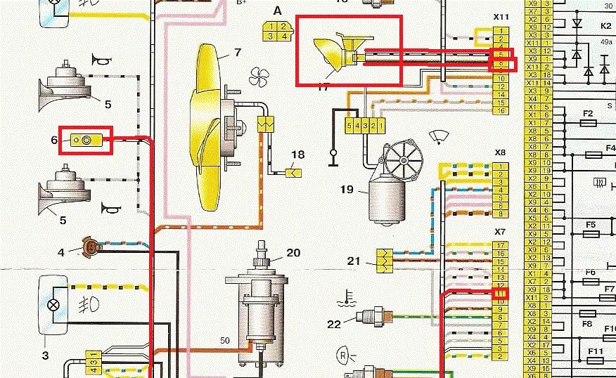 Подкапотная проводка 2114 схема Подкапотное освещение ваз 2114 - Lada 2114, 1,5 л, 2006 года стайлинг DRIVE2