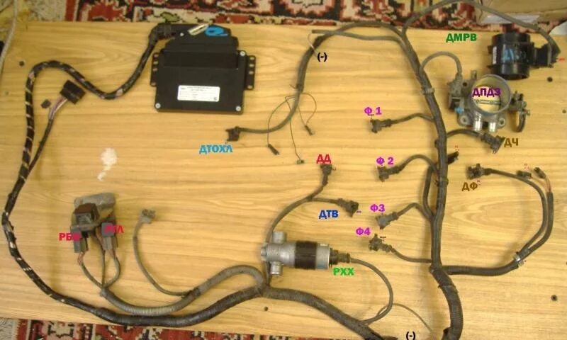 Подкапотная проводка газель 406 инжектор схема проблема с проводкой под капотом - ГАЗ Газель, 2,5 л, 2008 года электроника DRIV