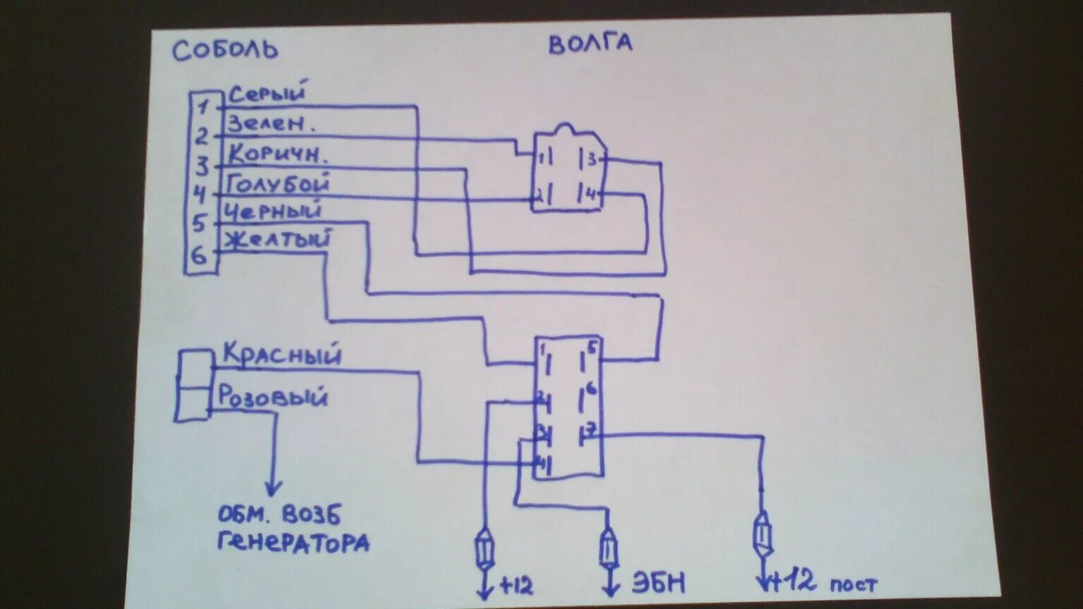 Подкапотная проводка газель 406 инжектор схема Схема скрещивания проводки! - ГАЗ Соболь, 2003 года своими руками DRIVE2