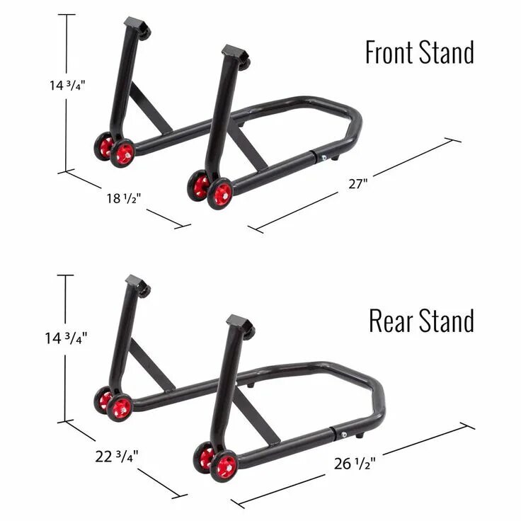 Подкат своими руками чертежи Black Widow All-In-One Steel Front and Rear Motorcycle Stand Kit Bike stand, Caf