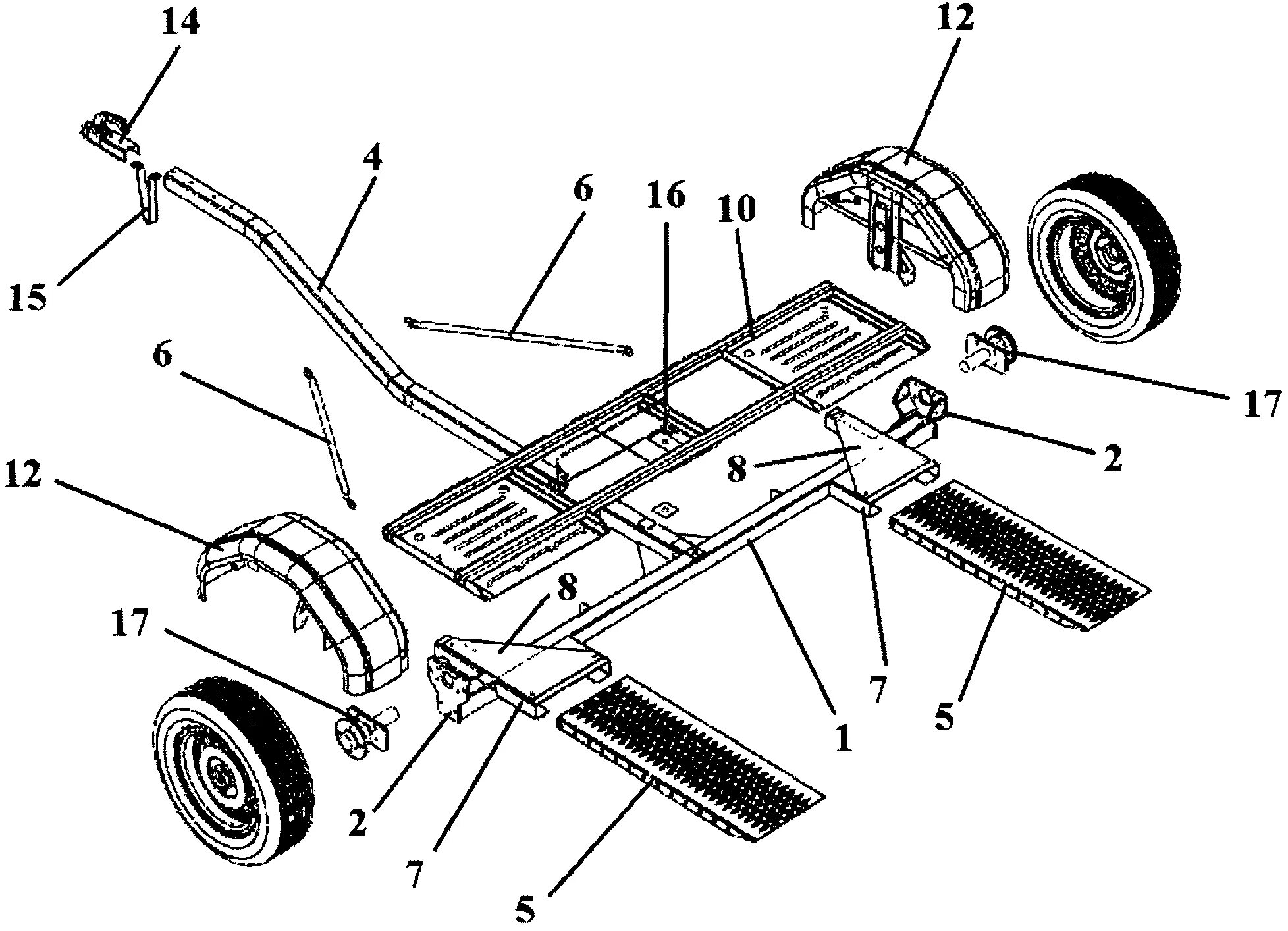 Подкат своими руками чертежи RU114656U1 - CAR TRAILER FOR TOWING BY THE PARTIAL LOADING METHOD