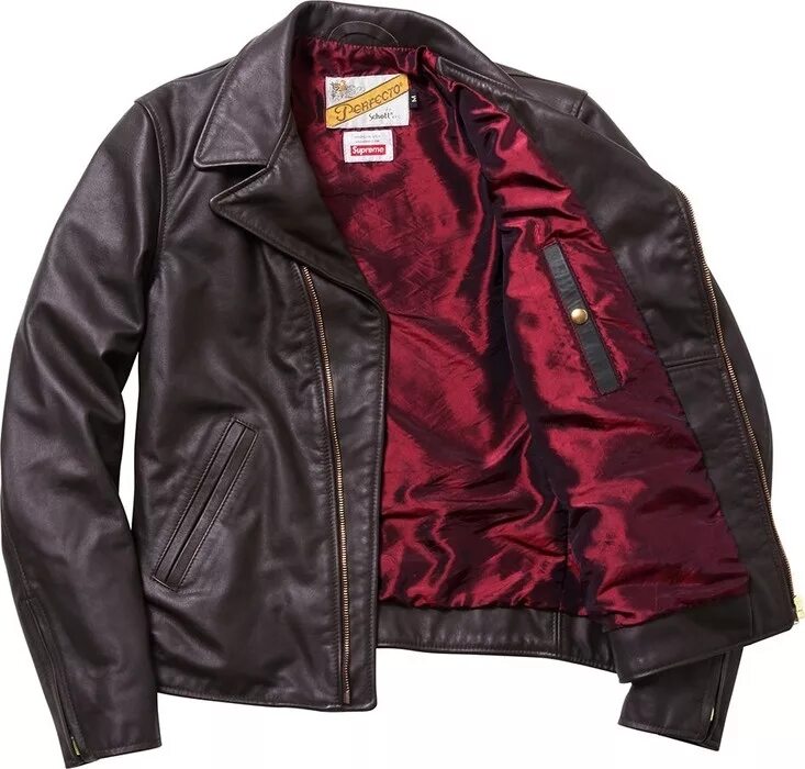 Подкладка кожаной куртки фото Supreme/Schott ® Perfecto Jacket Leather jacket men, Jackets, Outerwear jackets