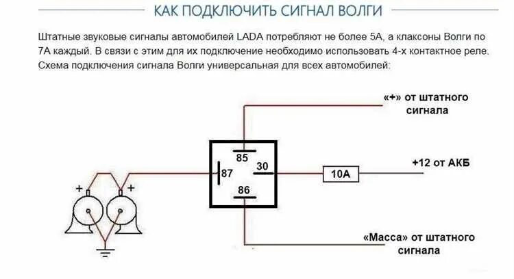 Подключаем сигнал через реле схема подключения Подключение реле сигнала: схемы, инструкции и рекомендации