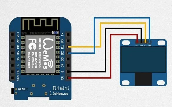 Подключение 1 2 3 8 Часы на ESP8266 с подключением к сети