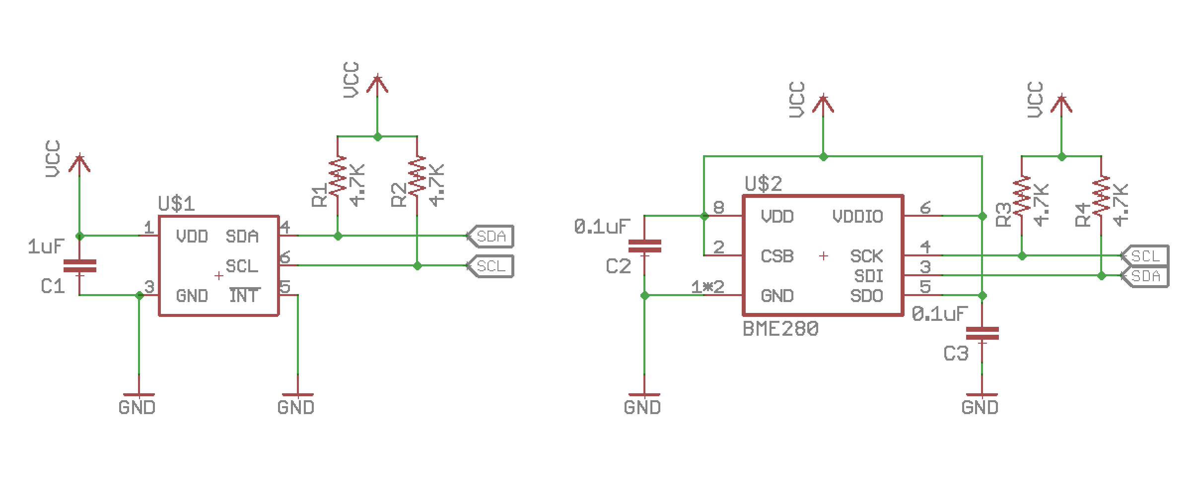 Подключение 1 2 3 8 capacitor - Integrating two I2C sensors into a single circuit - Electrical Engin